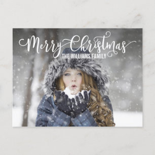 Festividades Cartão postal de Natal Merry Moderno