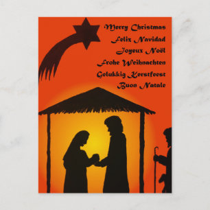 Festividades Cartão postal de Natal - multilíngue
