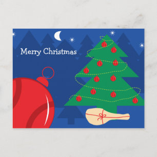 Festividades Cartão postal de Natal para jogadores de tênis