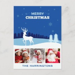 Festividades Cartão postal de Natal personalizado