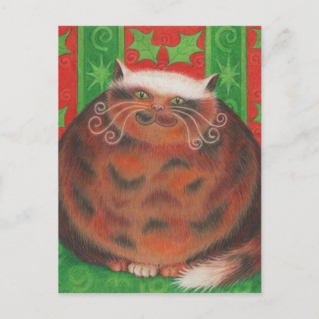 Festividades Cartão postal de Natal Pud (Frente)