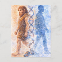 Cartão postal de Neandertal ao Humano Moderno