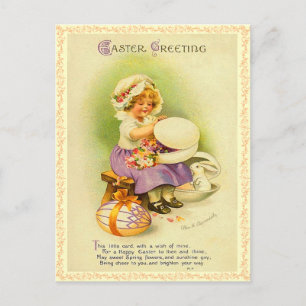 Festividades Cartão postal de Ovo de Páscoa Vintage