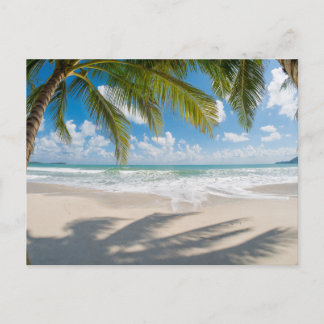 Festividades Cartão Postal de Paisagem de Praia Moderna
