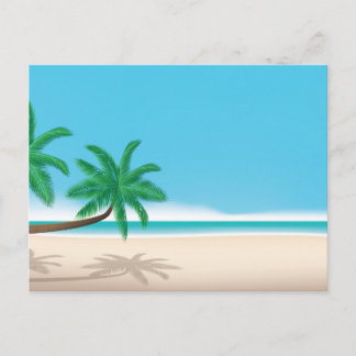 Festividades Cartão Postal de Paisagem de Praia Moderna
