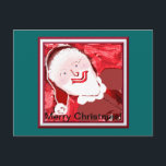 Festividades Cartão postal de papais noeis<br><div class="desc">Cartão postal personalizável.</div>