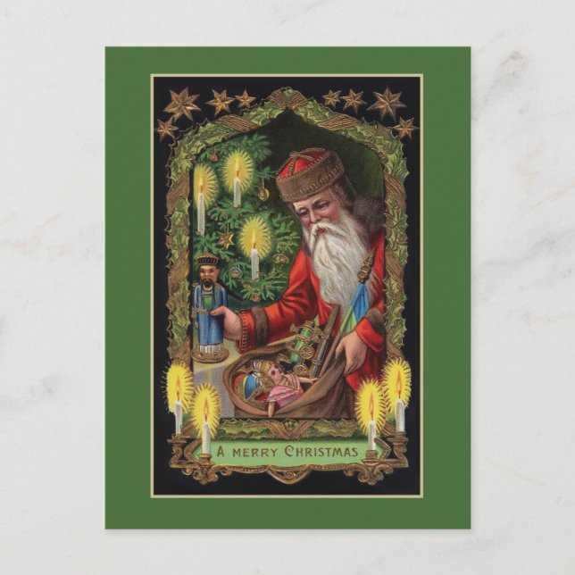 Festividades Cartão postal de Papais noeis Orient Express (Frente)