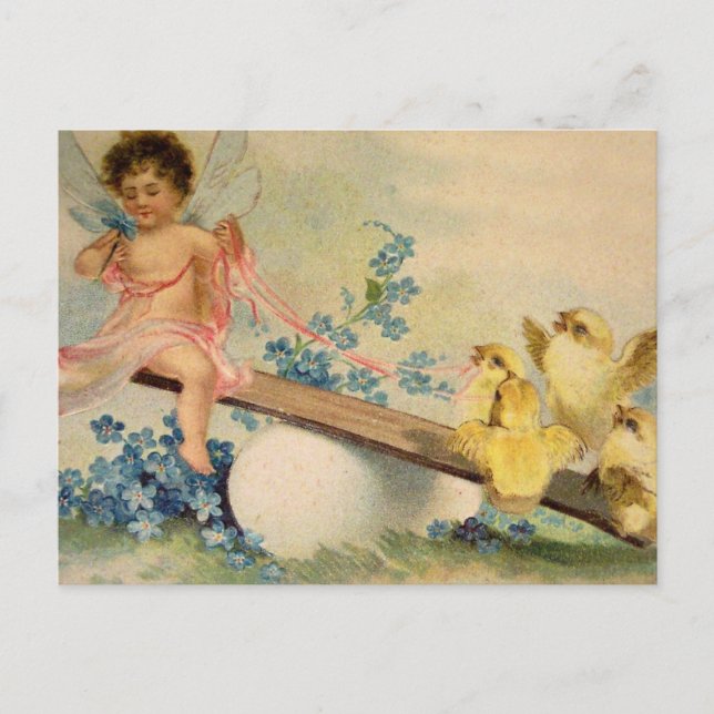 Festividades Cartão postal de páscoa (Frente)