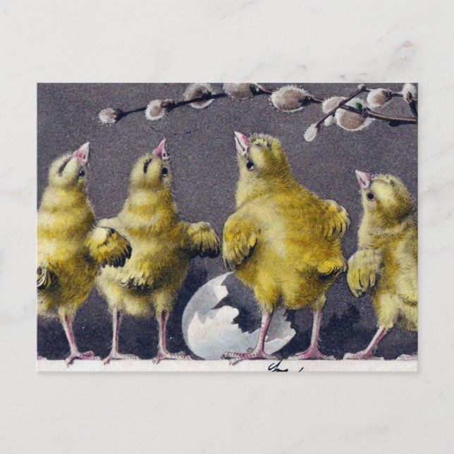 Festividades Cartão postal de Páscoa Adorável (Frente)