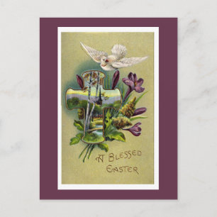 Festividades Cartão postal de Páscoa Religiosa Vintage