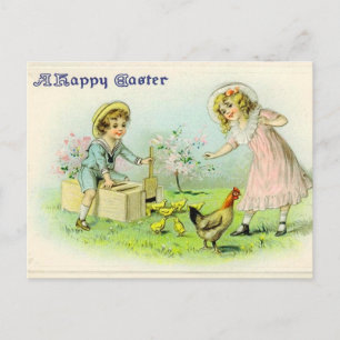 Festividades Cartão postal de Páscoa Vintage