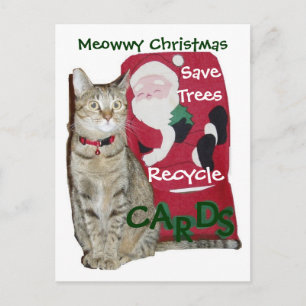 Festividades Cartão postal de Reciclar de Natal