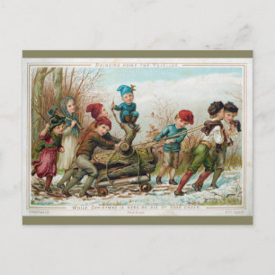 Festividades Cartão postal de registro vitoriano vitoriano pers