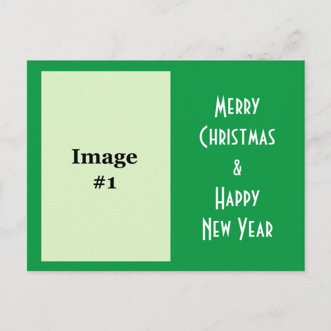 Festividades cartão postal de saudação de Natal (Frente)