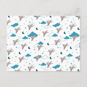 Festividades Cartão postal de sonho de pássaro e fada noturna