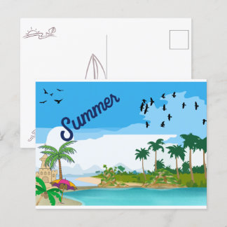 Festividades Cartão postal de verão
