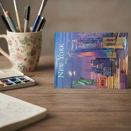Festividades Cartão Postal de Viagem da Cidade de Nova York