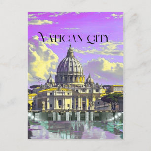 Festividades Cartão postal de viagem da Cidade do Vaticano, Car