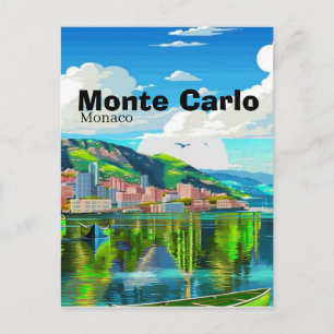 Festividades Cartão postal de viagem de Monte Carlo Mônaco, Car