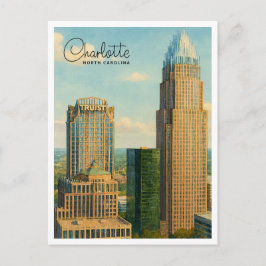 Festividades Cartão postal de viagem do céu de Charlotte NC aqu