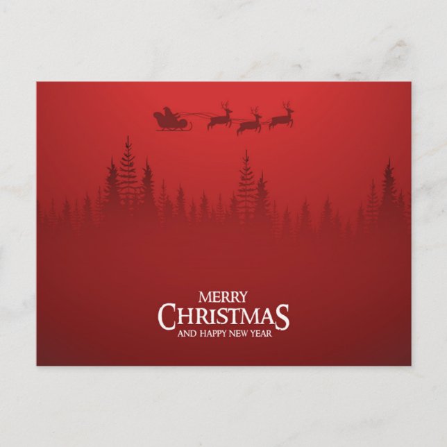 Festividades Cartão postal de voo de férias (Frente)