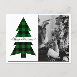 Festividades Cartão postal de Xadrez de Natal Holiday Buffalo