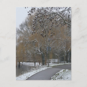 Festividades Cartão Postal DIY de Paisagem de Inverno