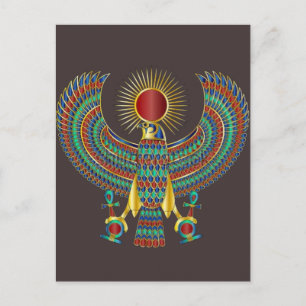 Festividades Cartão Postal do Antigo Egito Design de Arte Far