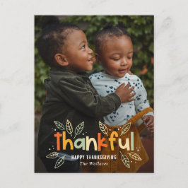 Festividades Cartão postal do Cartão com fotos de Ação de Graça