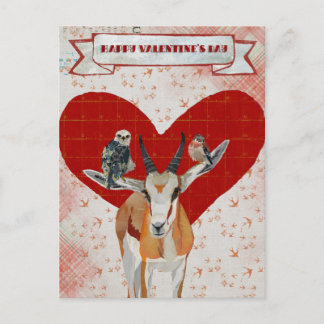 Festividades Cartão postal do DIA DE OS NAMORADOS GAZELLE & FEA