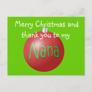 Festividades Cartão postal do Enfeites de natal Nana