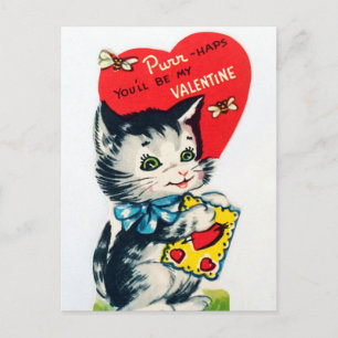 Festividades Cartão postal do Namorados de Feriado de Retro Vin