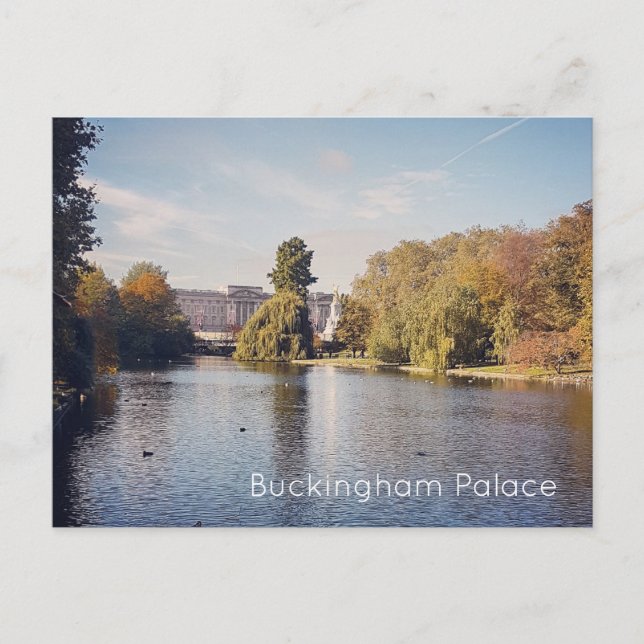 Festividades Cartão postal do Palácio de Buckingham (Frente)