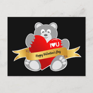 Festividades Cartão postal do Urso de feliz dia de os namorados