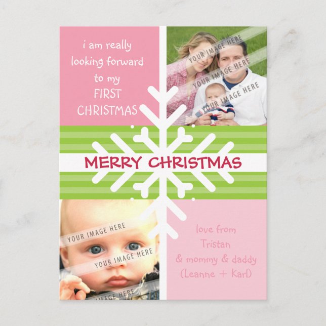 Festividades CARTÃO POSTAL FOTO: dissecação do floco de neve P2 (Frente)