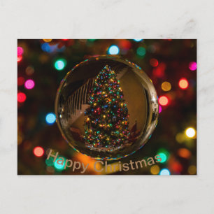 Festividades Cartão postal padrão de cor de marrom de Natal fel