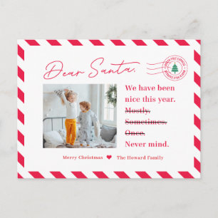 Festividades Cartão postal para Papais noeis Crianças de Nata