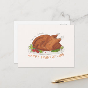 Festividades Cartão postal personalizado de Ação de Graças peru