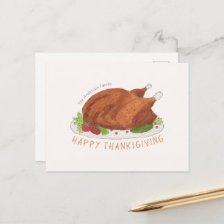 Festividades Cartão postal personalizado de Ação de Graças peru