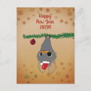 Festividades Cartão postal personalizado de Ano Novo Feliz com 