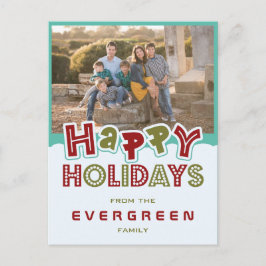 Festividades Cartão postal Personalizado de Feriados Felizes