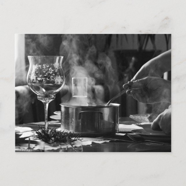 Festividades Cartão postal "Sopa de Natal" (Frente)