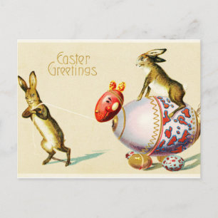 Festividades Cartão postal Vintage de Saudações de páscoa