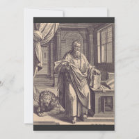 Cartão Santo Apostólico de São Marcos o Evangelist