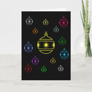 Festividades Cartão - Saudação - Ornamentos de Árvore de Férias