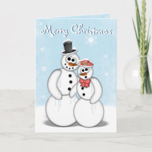 Festividades Cartão Snowman de Natal