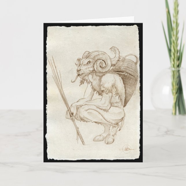 Festividades Cartão tradicional de Krampus (Frente)
