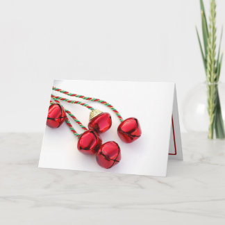 Festividades Cartão vermelho do feriado de Bels de Natal