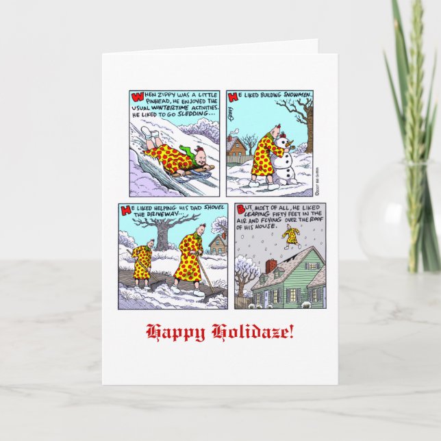 Festividades Cartão Zippy de Holidaze (Frente)