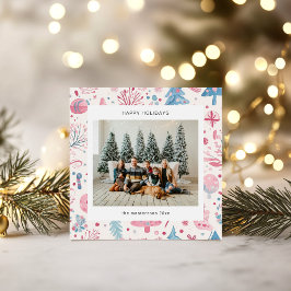 Festividades Cartoon Style Pastel Illustrações de Férias Cartão